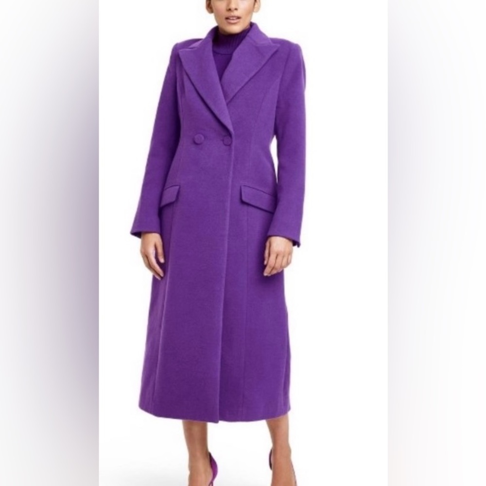 Gorgeous Purple Coat Sergio Hudson x Target Overcoat - Picture 1 of 14